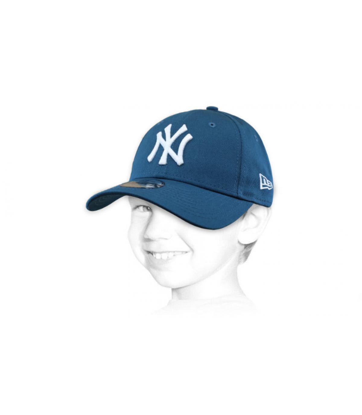 blue NY kids cap Kids Ess 940 NY cadet blue